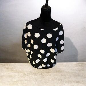 Tabitha Brown Black and White Polka dot Blouse